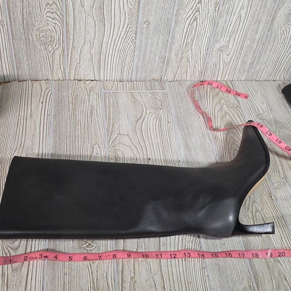 Michael Kors Darrah Black Fade Leather Heeled Boots Womens Size 9.5 - Picture 10 of 13